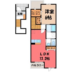 サンパテーク Ⅰの物件間取画像